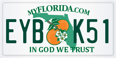 FL license plate EYBK51