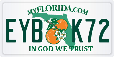FL license plate EYBK72