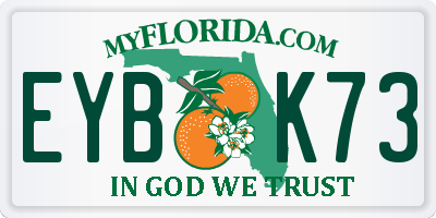FL license plate EYBK73