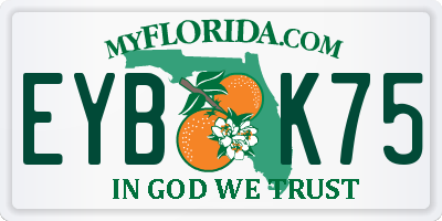 FL license plate EYBK75