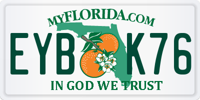 FL license plate EYBK76