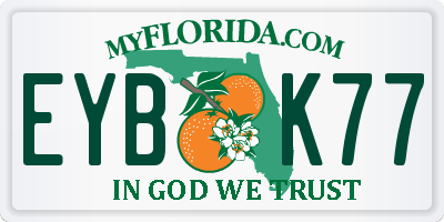 FL license plate EYBK77