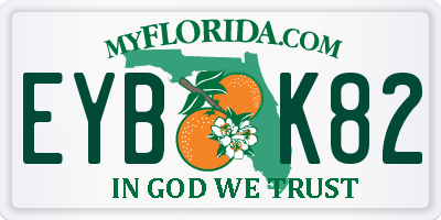 FL license plate EYBK82