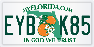 FL license plate EYBK85