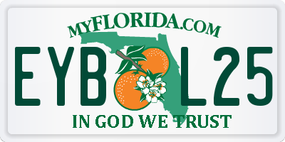 FL license plate EYBL25