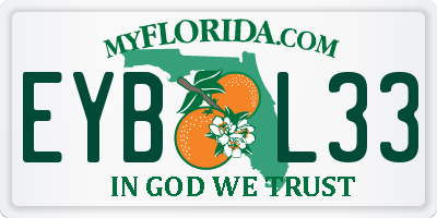 FL license plate EYBL33