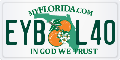 FL license plate EYBL40