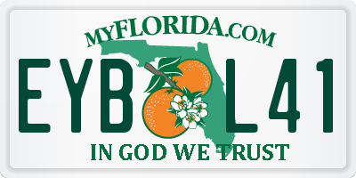 FL license plate EYBL41