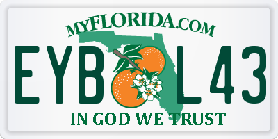 FL license plate EYBL43