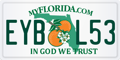 FL license plate EYBL53