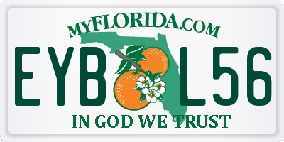 FL license plate EYBL56