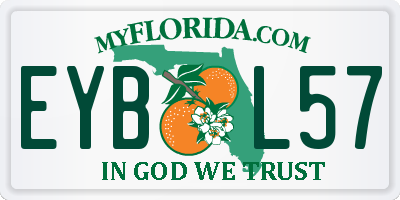 FL license plate EYBL57