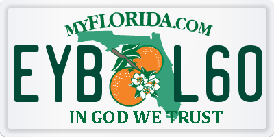 FL license plate EYBL60