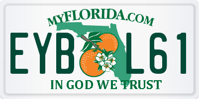 FL license plate EYBL61