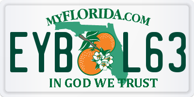 FL license plate EYBL63