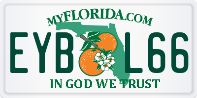 FL license plate EYBL66