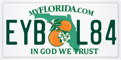 FL license plate EYBL84