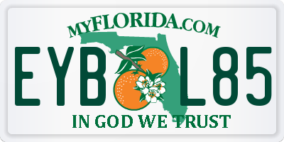 FL license plate EYBL85