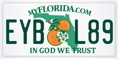 FL license plate EYBL89