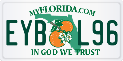 FL license plate EYBL96