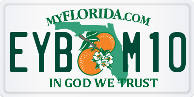 FL license plate EYBM10