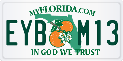 FL license plate EYBM13
