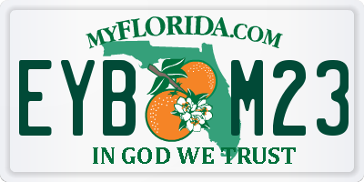 FL license plate EYBM23