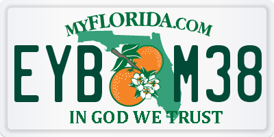 FL license plate EYBM38