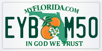 FL license plate EYBM50