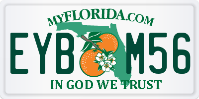 FL license plate EYBM56