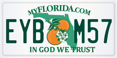 FL license plate EYBM57