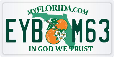 FL license plate EYBM63