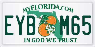 FL license plate EYBM65
