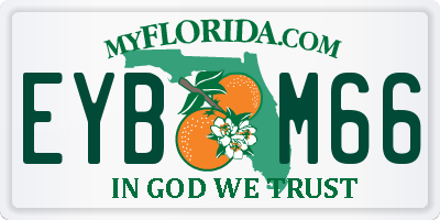 FL license plate EYBM66