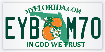 FL license plate EYBM70