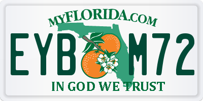 FL license plate EYBM72