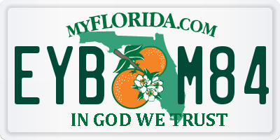 FL license plate EYBM84