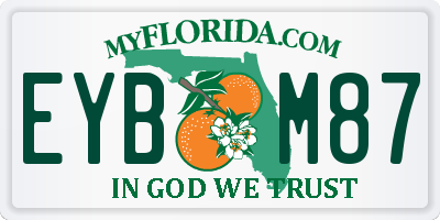 FL license plate EYBM87