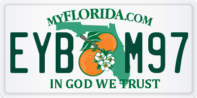 FL license plate EYBM97