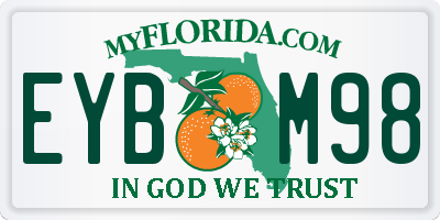 FL license plate EYBM98