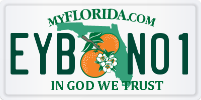 FL license plate EYBN01