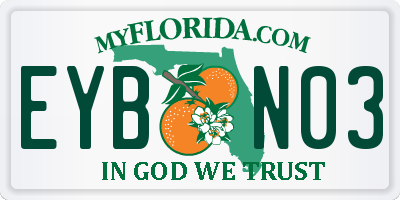 FL license plate EYBN03