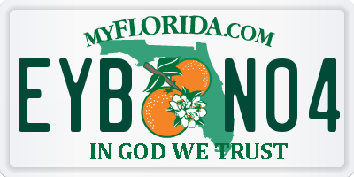 FL license plate EYBN04