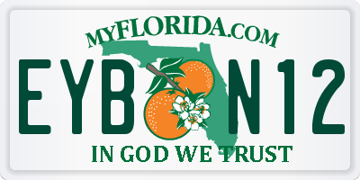 FL license plate EYBN12