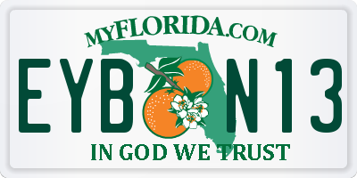 FL license plate EYBN13