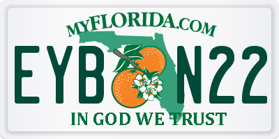 FL license plate EYBN22