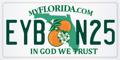 FL license plate EYBN25