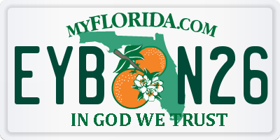 FL license plate EYBN26