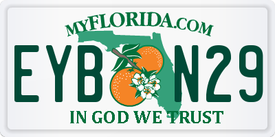 FL license plate EYBN29