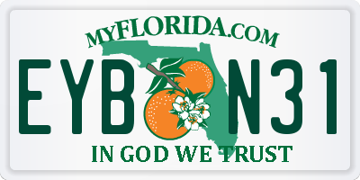 FL license plate EYBN31